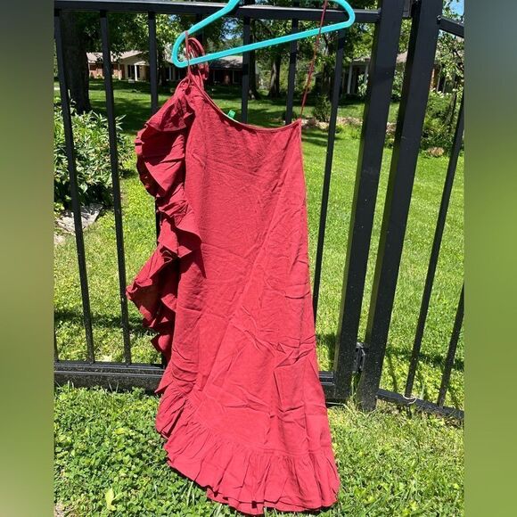 J Crew Ruffle One Shoulder Cover Up Dress in Soft Gauze NWT - Picture 7 of 7